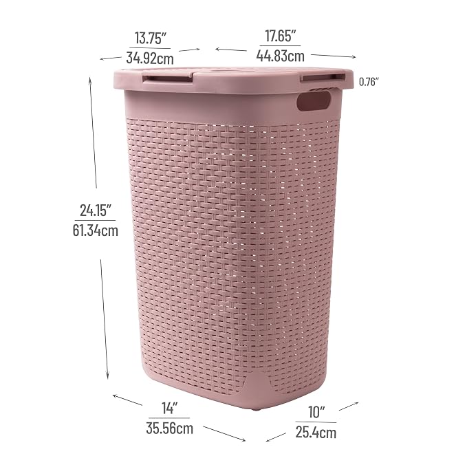 Mind Reader Slim Laundry Hamper - Image 3