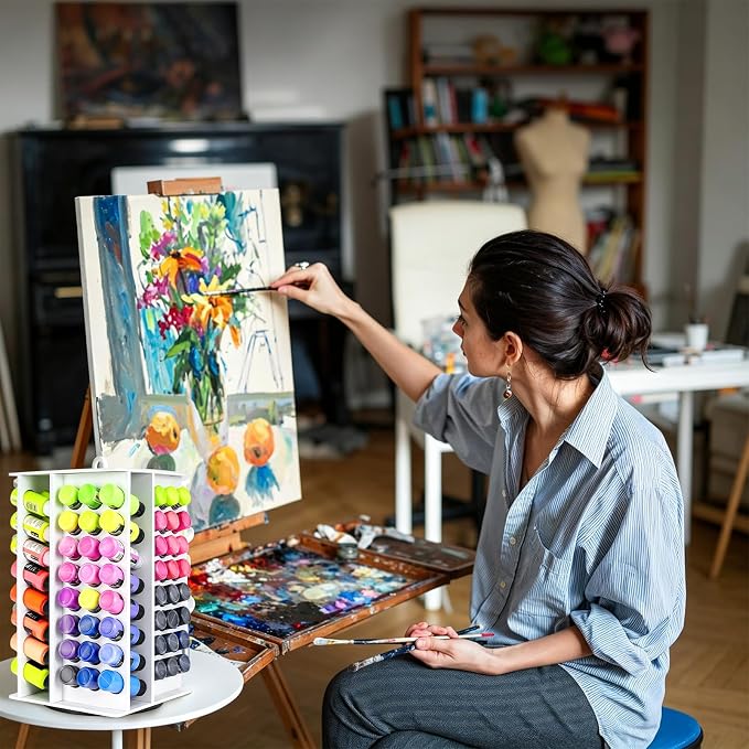 Acrylic Paint Organizer, 2oz Craft Paint Holder Rack - Image 5