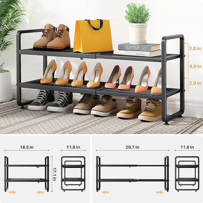 SNTD Shoe Rack - Expandable Shoe Organizer - Image 3