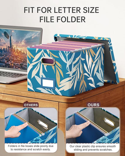 File Organizer with Lid, File Box, File Cabinet - Image 3