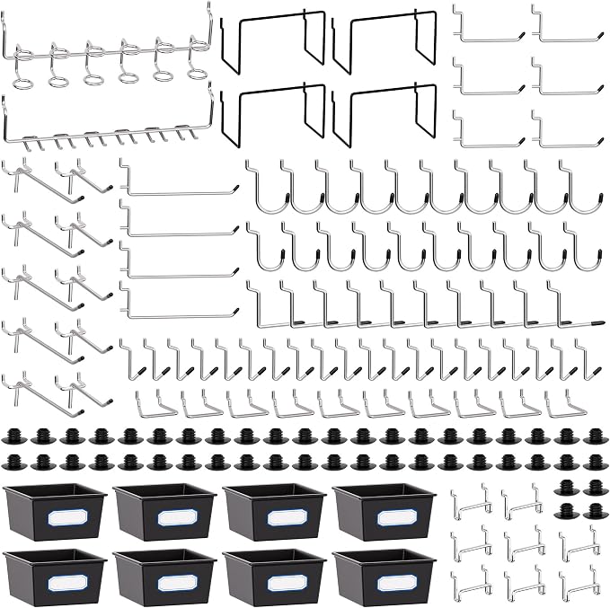 FRIMOONY Peg Board Organizer Accessories, Pegboard Hook Locks, by FRIMOONY