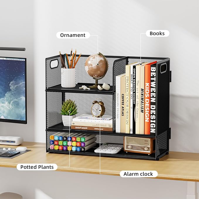 Marbrasse 3-Tier Desk Shelf Organizer - Image 6