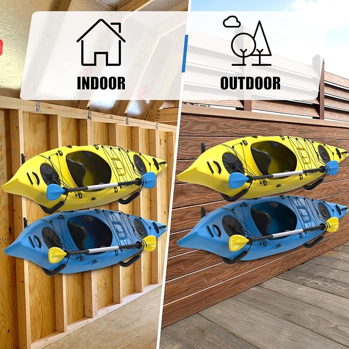 UNITEDPOWER Kayak Storage Racks, Heavy Duty Garage Hangers, Jumbo Wall Hooks - Image 6