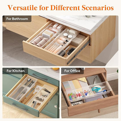 Lifewit 3 Pack Sliding Makeup Drawer Organizer Trays - Image 8