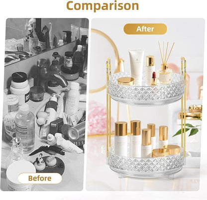 360 Rotating Makeup Organizer for Vanity, Adjustable Perfume Organizer for - Image 5