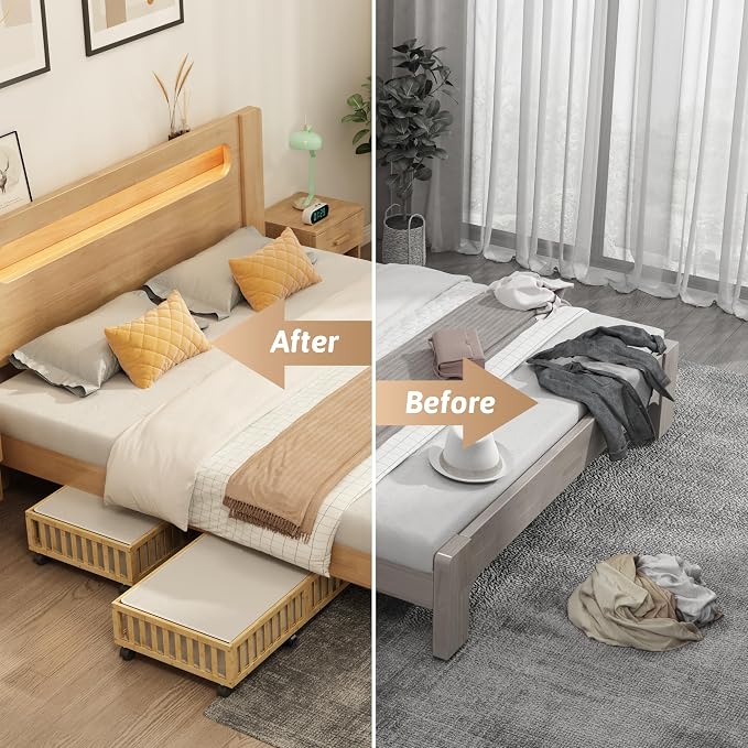 Bamboo Under Bed Storage Containers - Image 4