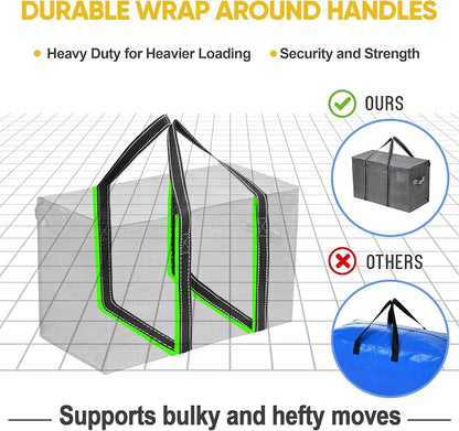 VENO 6 Pack Moving Bags and Large Christmas Storage Bins - Image 5