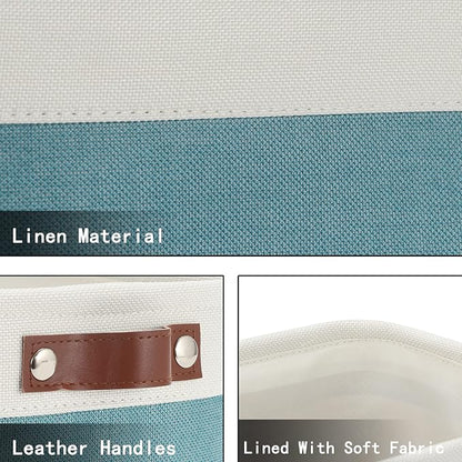 HNZIGE Storage Baskets Bins Set, Small Fabric Baskets - Image 6