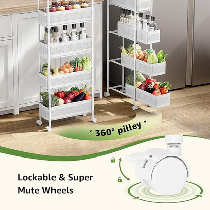 KINGRACK 5-Tier Slim Storage Cart - Image 5