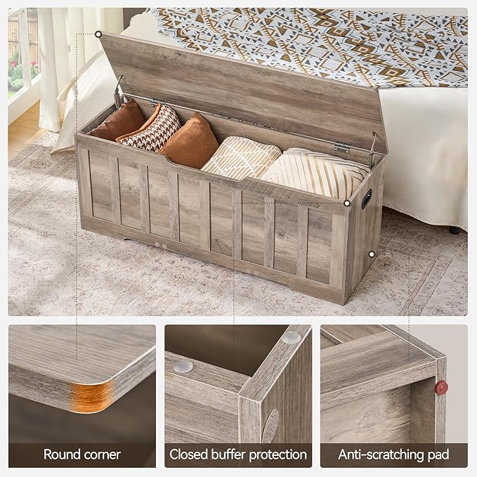 VANKILEY 47.2" Storage Chest Extra Large, Storage Trunk - Image 6