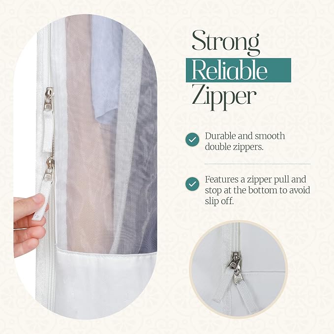 Premium 40” Short Cotton Garment Bag - Image 4