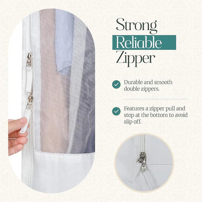 Premium 40” Short Cotton Garment Bag - Image 4
