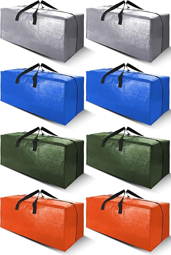 Cosy Family 8 Pack Heavy Duty Extra Large Moving Bags by Cosy+Family