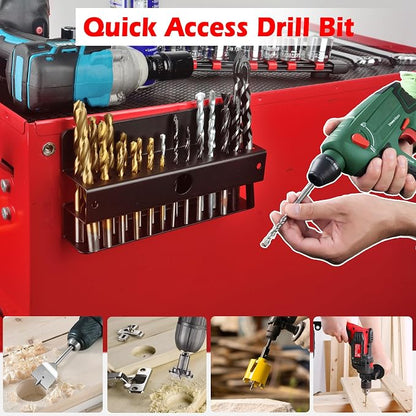 MUTUACTOR Magnetic Drill Bit Organizer, No Drilling Magnet Impact Drill Bit - Image 3