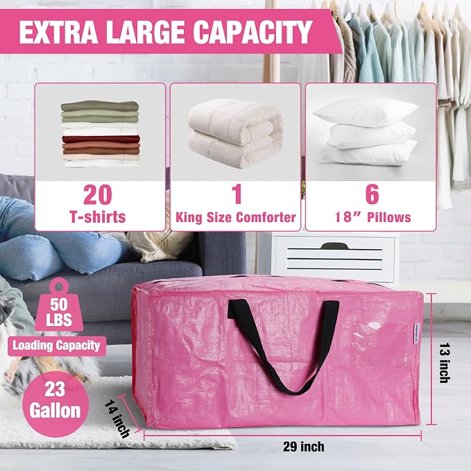 WORKPRO 6 Pack Extra Large Moving Bags - Image 3