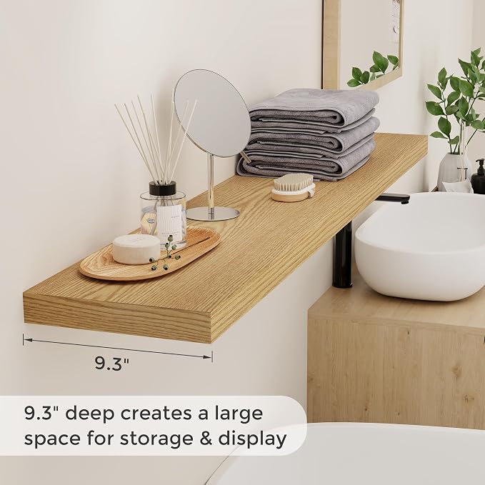 48 Inch Floating Shelves, 9.3 Inch Deep Floating Shelf - Image 4