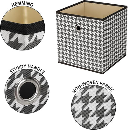 Foldable Storage Cubes Bins, 11 Inch Cloth Storage Cube Fabric Storage Box - Image 7