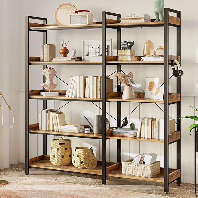 Rolanstar Bookshelf 5 Tier - Image 4