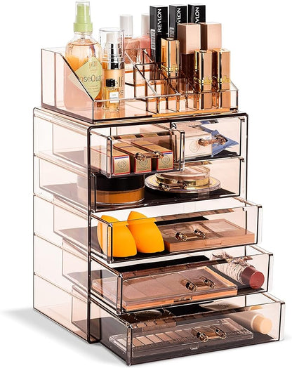 Sorbus Acrylic Makeup Organizer Set, 6-Drawer Vanity & Countertop Cosmetic by Sorbus