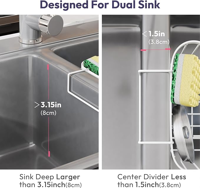 SWTYMIKI Sponge Holder for Kitchen Sink - Image 2