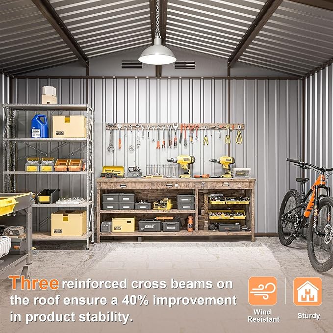 Gotland 10FT x 8FT Sheds & Outdoor Storage, Storage Shed - Image 7