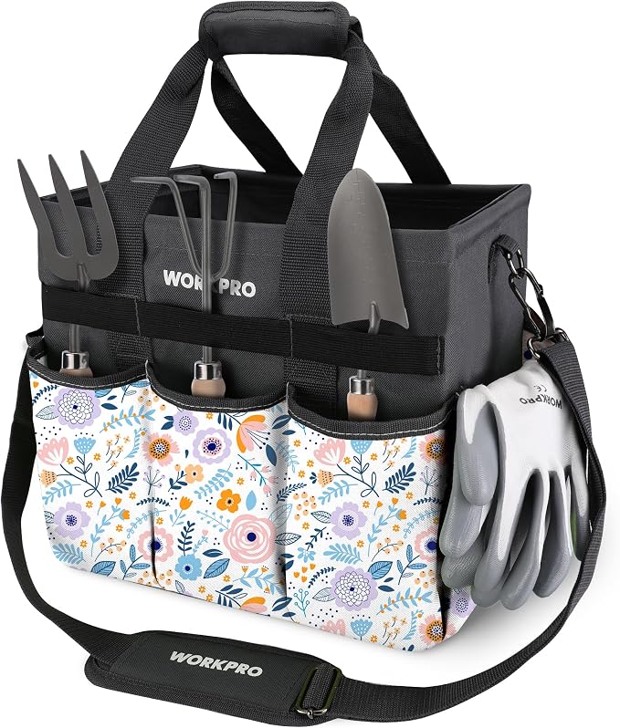 WORKPRO Garden Tool Bag Organizer, Heavy Duty Gardening Tote Bag by WORKPRO