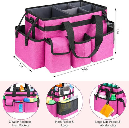 Cleaning Caddy Bag, Large Cleaning Supplies Organizer - Image 4