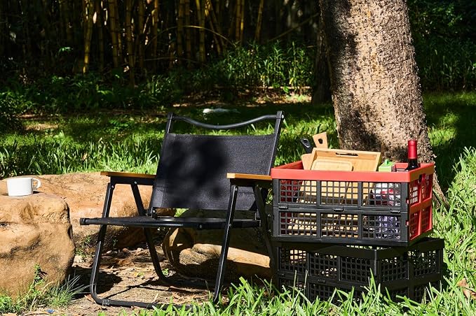 3-Pack Plastic Collapsible Storage Crates-30L, Foldable Plastic Crates - Image 9