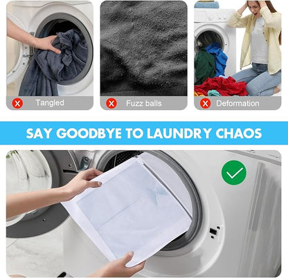 4 Pack Mesh Laundry Bags for Delicates, Laundry Bags Mesh Wash Bags, Lingerie - Image 6