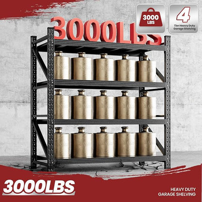 48" Wide Storage Shelving Unit, 2000 lbs Capacity Heavy Duty Garage Shelving - Image 8