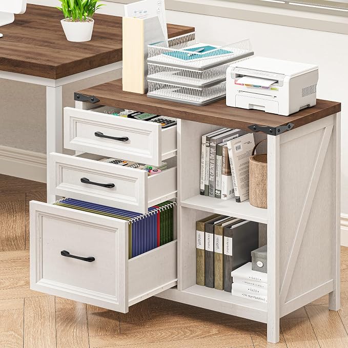 3 Drawers Farmhouse File Cabinet - Image 2