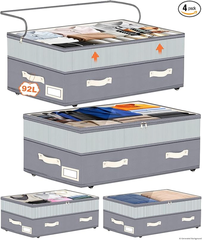 Dolicer 4 Pack Under Bed Storage by DolicerLANDSCAPEQ