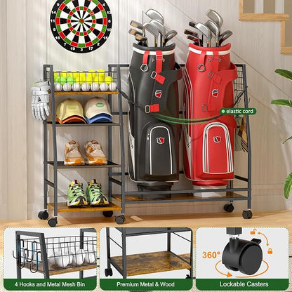 Golf Bag Storage Rack for Garage - Image 4