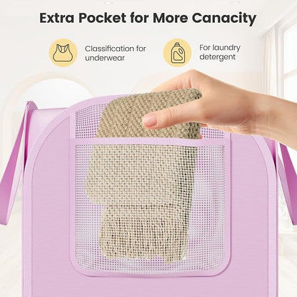 Polyester Strong Mesh Pop-up Laundry Hamper, Quality Pop Up Hampers - Image 6