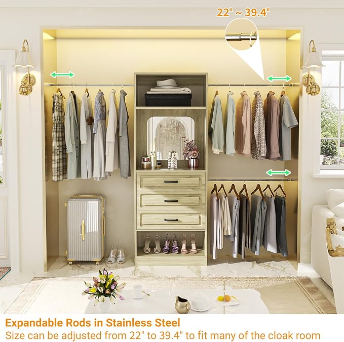Unikito 48" W - 96” W Closet System - Image 6