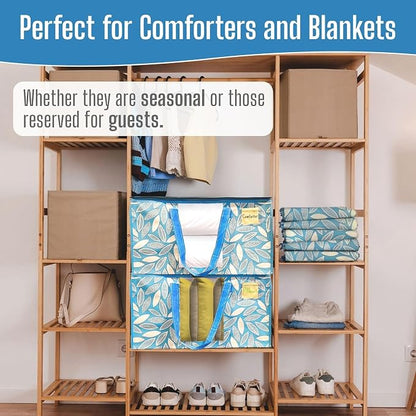 VENO 8 Pack Heavy Duty Moving Bags, Clothes and Comforter Storage Bags - Image 8