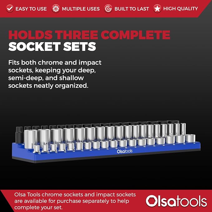 Olsa Tools Magnetic Socket Organizer - Image 3