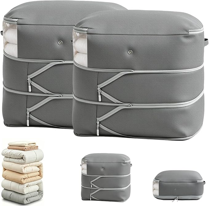 Comforter Storage Bag, Large Capacity Blanket Storage Bags 3-Layer Ultra Space by Unknown
