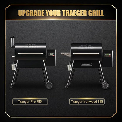 QuliMetal Foldable Front Shelf for Traeger Pro 780 and Ironwood 885, 32.48" - Image 3