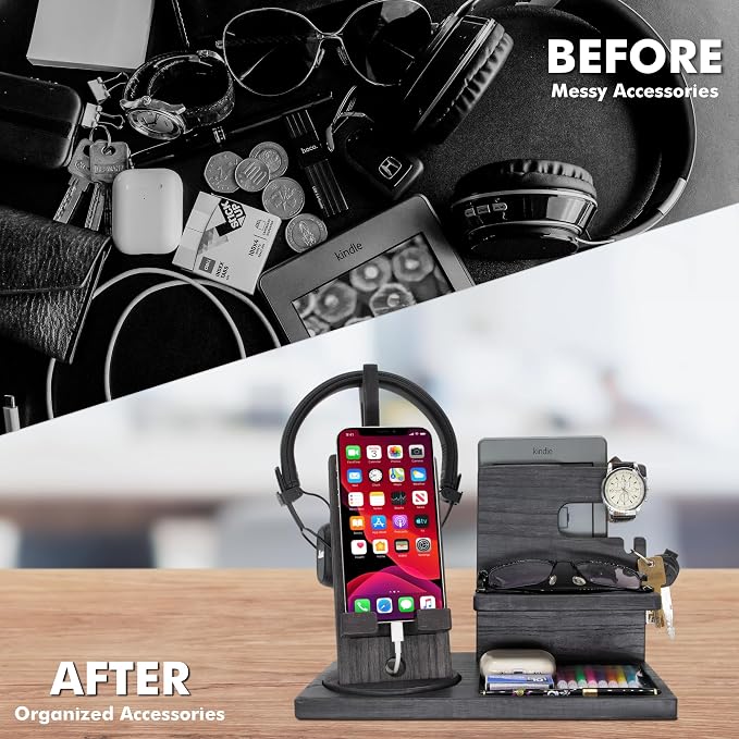 Gift for Men Nightstand Organizer - Image 3