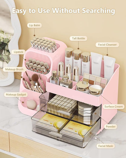 Makeup Organizer with Drawers, Skincare Organizer, Storage Box Cosmetic Display - Image 5