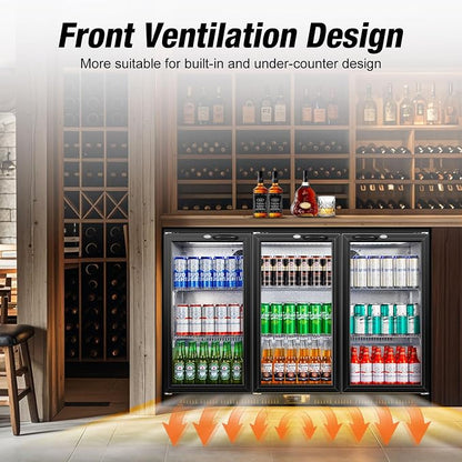Beverage Refrigerator, 53.15W Inch 12 Cu.Ft Drink Fridge, Back Bar Beer Fridge - Image 4