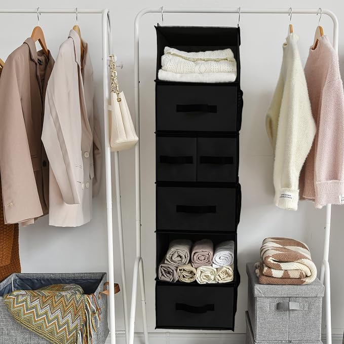 GRANNY SAYS Hanging Closet Organizer 6 Shelves, Closet Organization and Storage - Image 8
