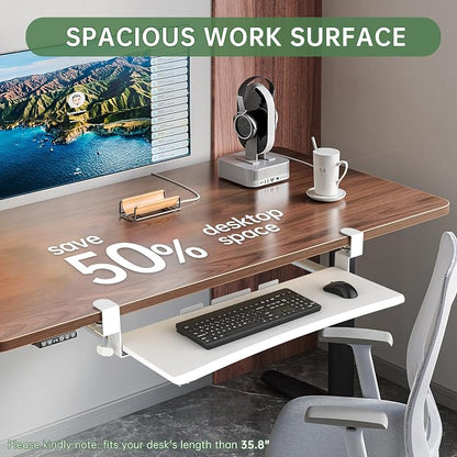 Extra Large Keyboard Tray Under Desk - Image 9