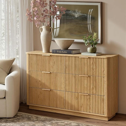 win2win 6 Drawer Dresser, Mid Century Modern Dresser - Image 7