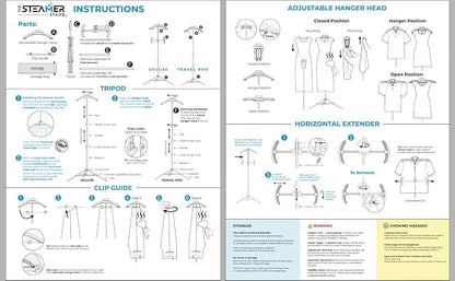 Travel Pro | Adjustable Standing Garment Steaming Rack - Image 5