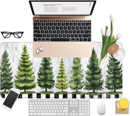 Christmas Tree Gaming Mouse Pad 31.5"x11.8"Desk Mat Anti-Slip Rubber Base & - Image 8