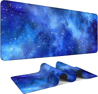 Starry Sky Gaming Mouse Pad 31.5"x11.8"Desk Mat Anti-Slip Rubber Base & Durable by ANNAQUEEN