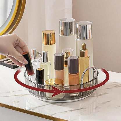 360° Rotating Makeup Organizer, Bathroom Make Up Spinning Holder Rack, Large by INVSSENEORGANIZERS