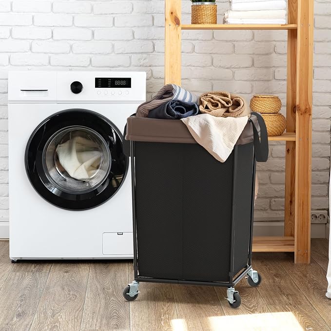 2PK Laundry Hamper with Wheels, Rolling Laundry Basket with Wheels Laundry - Image 5
